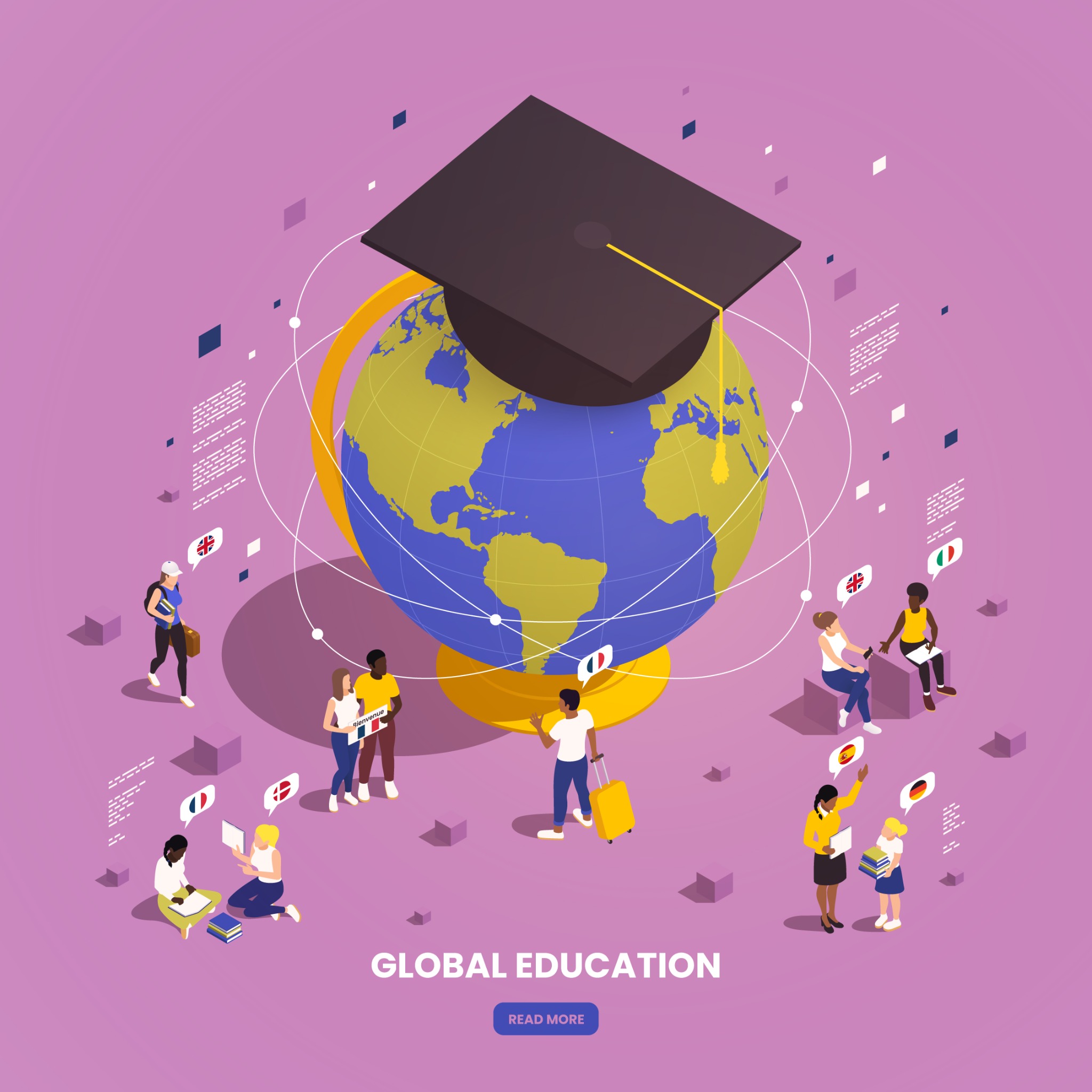 Global education service visual