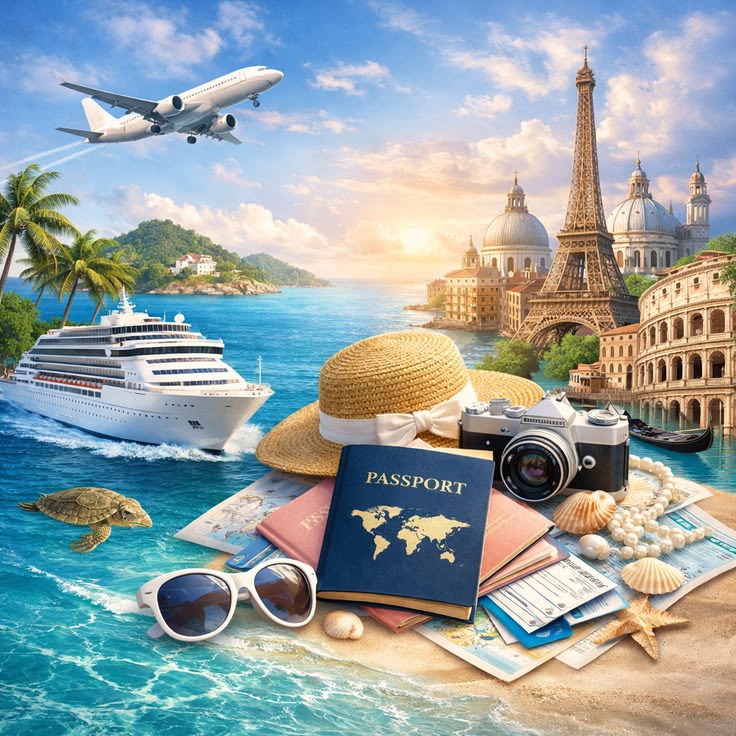Global tourism service visual
